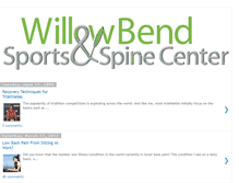 Tablet Screenshot of blog.wbsports-spine.com